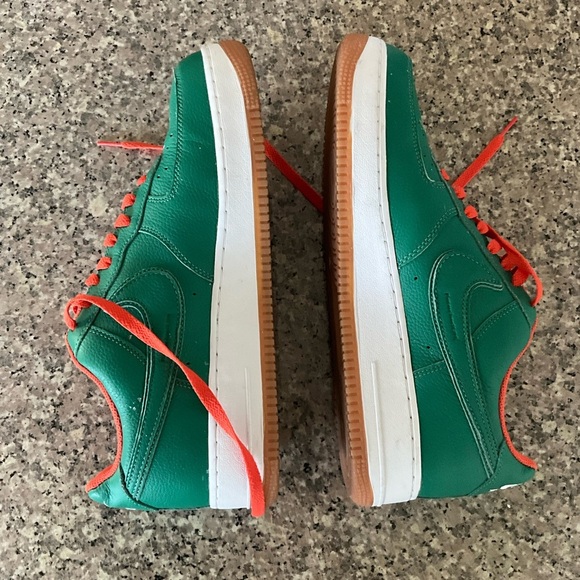 Nike Air Force 1 ID By You Mens 12 DJ7015-991 No Lid Custom Green Orange‎ - Picture 7 of 11